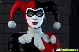 3D Harley Quinn sucking dick for pleasure