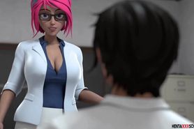 Hottest 3D Hentai Teacher Banged by Young Student