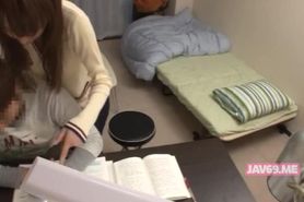 Asian teacher seduces her student on hidden cam