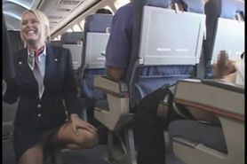Horny american stewardess