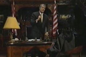 Monica Lewinsky and Bill Clinton sex scene
