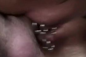 Hot Blonde Piercing Latex Slut Whore Fucked Anal Hardcore Threesome Cum
