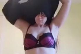 Sexy teen stripping