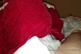 Masked xmas blowjob by a MILF from Milfsexdating Net