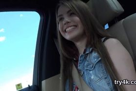 Fervent cutie gives head in pov and gets narrowed vagina pounded