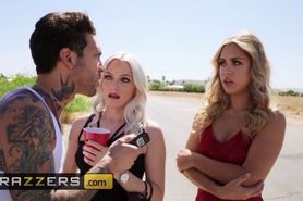 Brazzers - Small tit Blonde Alina Lopez fucks inked cop to get off