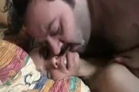 Great Boobs Brunette With Ugly Hairy Dude