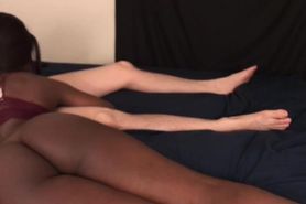 Black Teen Caught Sucking White Dick And Taking Huge Cumload On Ass