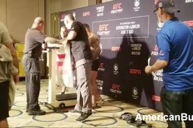 Straight Ufc Fighter Shows Off Cock And Balls At Public Weigh In