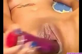 Hot Wet Sexy Pussy Masturbation with Favorite Toy Sweet Babe