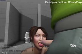 Submissive videogame fulfills all the wishes of his master