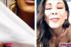 Cherie and Emma masturbates during video call