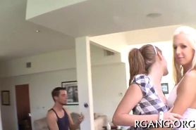 Cute girls get pounded - video 8