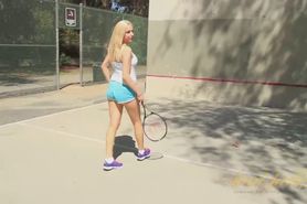Aunt Judy's - Jessica Taylor masturbates after tennis.