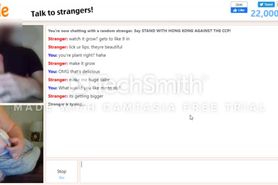 Stranger Stroke Big Cock to me on Omegle