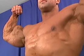 Bodybuilder Chris Bennett freak biceps
