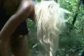 Marisa hot blonde amateur sucking dick outside taking huge facial