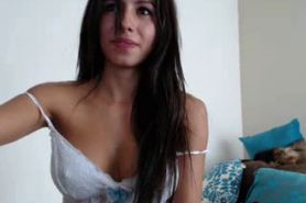 Sexy brunette latina shows her hot body - video 2