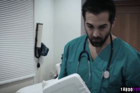 Creepy doctor fucks his half awake patient Arya Fae