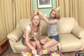 Birthday Party Turns Into Threesome