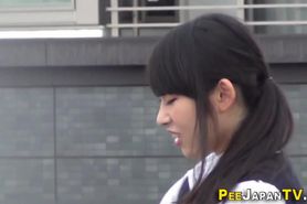 Japanese students pissing panties