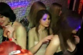 Horny girls get their fill at the sexy orgy party