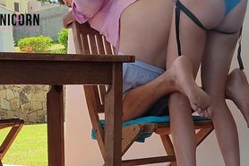 OUTDOOR PEGGING backyard  HIS ASS IS MINE