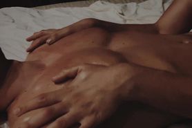 Gay sensual body to body massage. with happy end