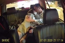 Taxi cam catch passenger bj at back seats