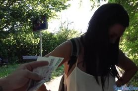 FAKEHUB - Bigtit euro pulled in public before bj ad sex