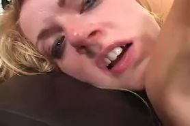 Trashy Bitch Takes Intense Double Anal Ass Fuck! By: FTW88