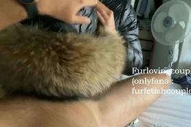 Fur fetish couple - welovefurs downjacket teaser
