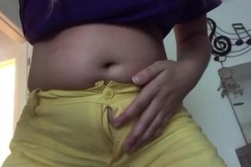 [lmbb] Same yellow shorts, bigger stuffed belly