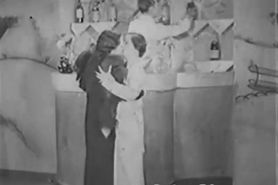 Antique Porn 1930s - FFM Threesome - Nudist Bar