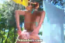 sexy natasha and garden fingering - video 5