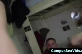 Coeds give blowjob at college party
