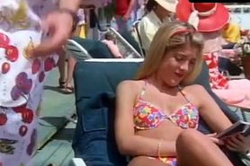 Tori Spelling Bikini Scene  in Beverly Hills, 90210