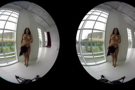 HD compilation of sexy solo european girls teasing in VR video