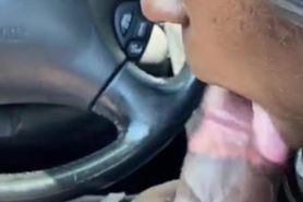 Mature Ebony Bbw Sucking Cock In Car And Swallows Cum