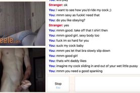 Cute Omegle Teen Rides Her Pillow for Daddy