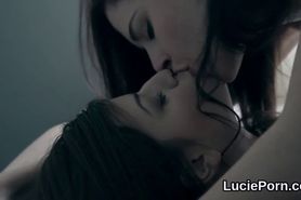 Apprentice lesbo nymphos get their wet vaginas licked and fucked