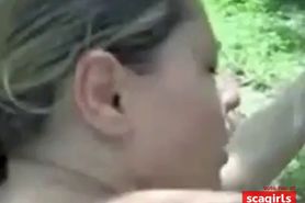 White Girl Anally Creampied In Public By Black BF