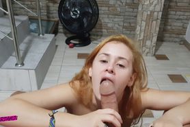 Sexy Slow and Sensual Blowjob - Huge Cumshot in Mouth (4K)
