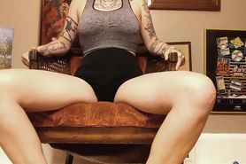 Tattooed Girl Farts In Her Favorite Chair