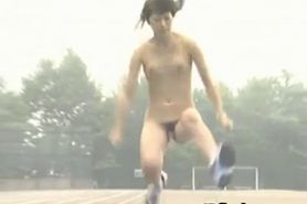 Asian amateur in nude track and field part6