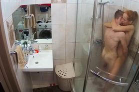 Hot skinny wife fucked hard in the shower