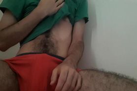 Petite Hairy Israeli Otter Jerking Off And Moaning Until Cumshot
