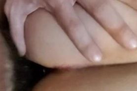 Chubby amatuer latina teen gets hair pulled and fucked with a plug.