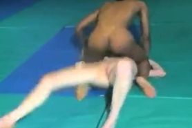 Nude wrestling interracial