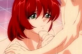 Passionate hentai sex after showering
